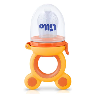 Chupeta Alimentadora de Frutas Lillo +6 meses para Bebê Silicone Macio e Flexível com Alça