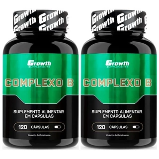 Kit 2x Complexo B - 120 Cápsulas Cada - Growth Supplements