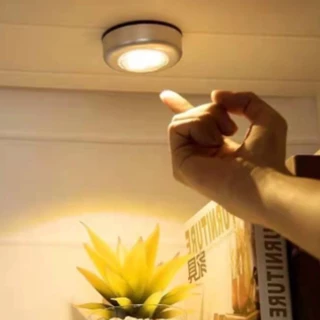 01 LED Adesiva sem Fio (03 Lâmpadas dentro da LED) Touch de Pilha de Segurança Portátil para Armário