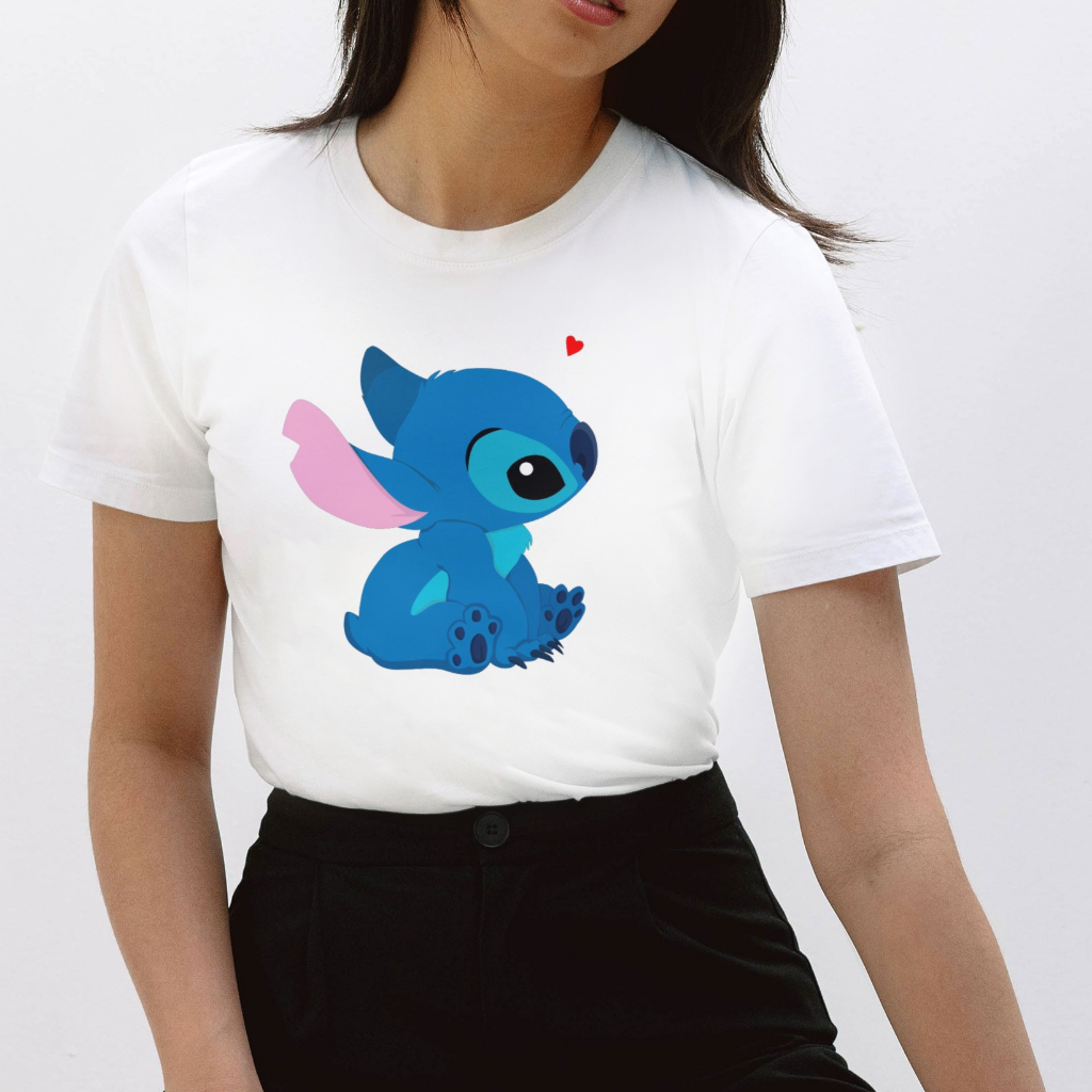 t-shirt feminina roupa adulto personagens stitch moda basica P ao GG