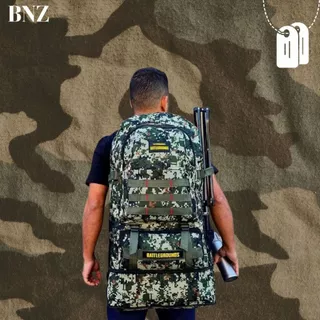 Mochila Reforçada Masculina (209107) Grande Camping Militar trilha 47 litros