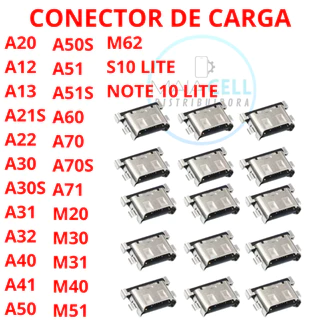 Kit Conector De Carga Solto A20 A30 A50 M20 M30 A12 A13 A22 A70S S10 LITE TIPO C Samsu