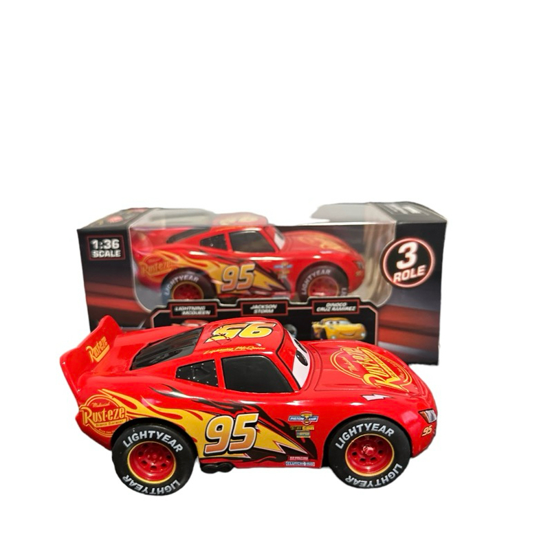 Carrinho De Ferro Relâmpago Mcqueen De Fricção Acende a Luz Com Som ...