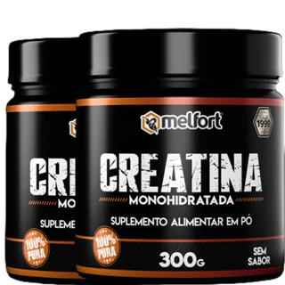Kit 2x creatina monohidratada 600g - 100% pura - Super Original