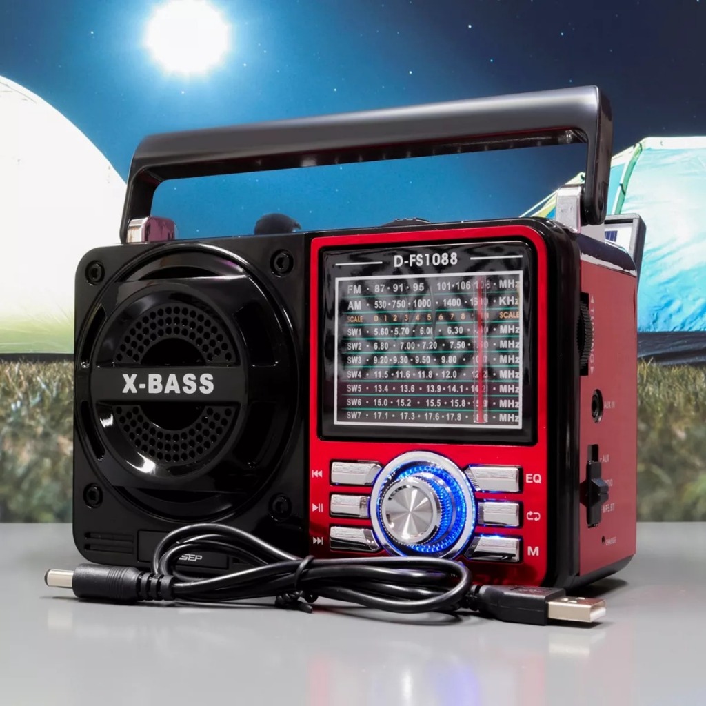 Rádio Retrô Vintage Am Fm Analógico Aux P2 Pen Drive MP3 Usb