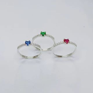 Anel Solitário Prata legítima 925 /Anel em Prata 925 /Anel em Prata Personalizado Meninas Super Poderosas