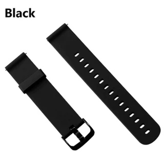 CZY Pulseira 20mm 22mm Silicone Esportiva Bip, Bip Lite, Bip S, Amazfit Gts, Amazfit Gtr 42mm, Galaxy 42mm- Preto