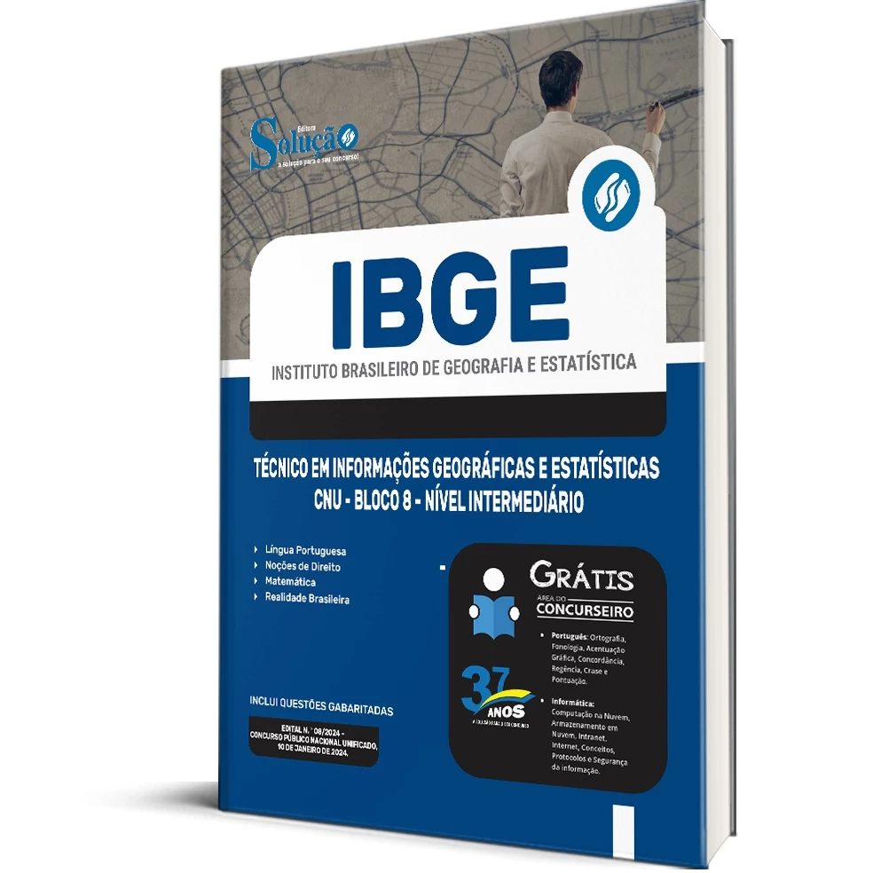 Apostila IBGE - Técnico em Informações Geográficas e Estatísticas - CNU - Bloco 8 - Nível Intermediário