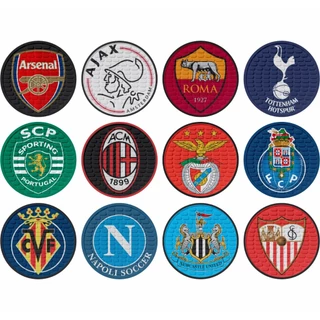 Porta Copos Times De Futebol Europeu Bolacha De Chopp Cerveja Emborrachado Qualidade Premium