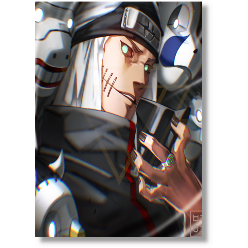 Placa Decorativa Quadro A4 Anime Naruto Akatsuki Top Excelente