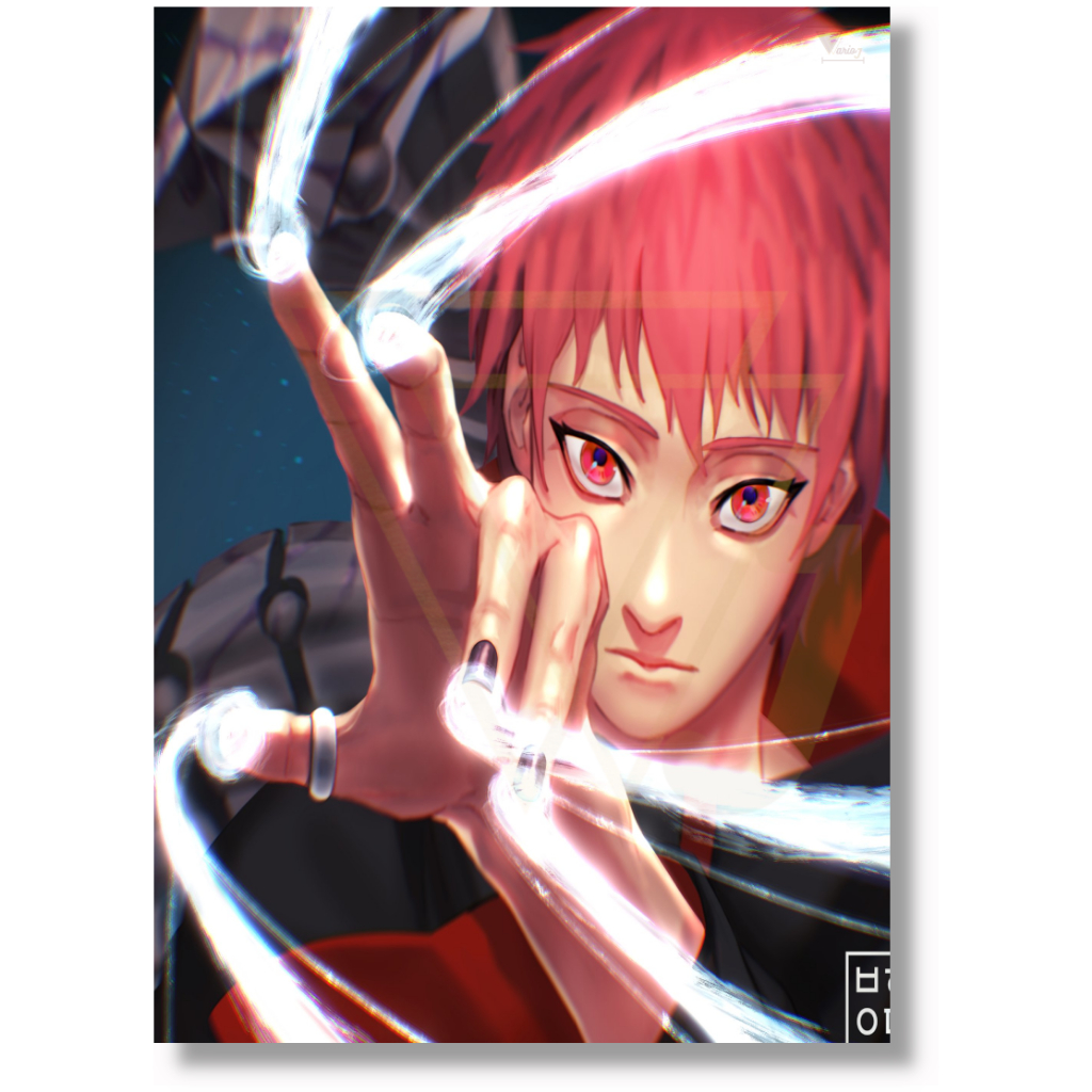 Placa Decorativa Quadro A4 Anime Naruto Akatsuki Top Excelente