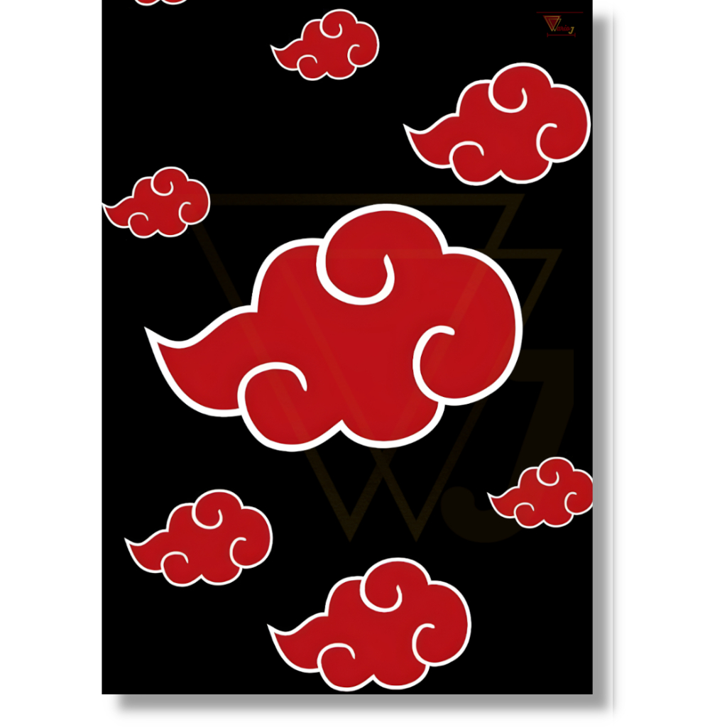 Placa Decorativa Quadro A4 Anime Naruto Akatsuki Top Excelente