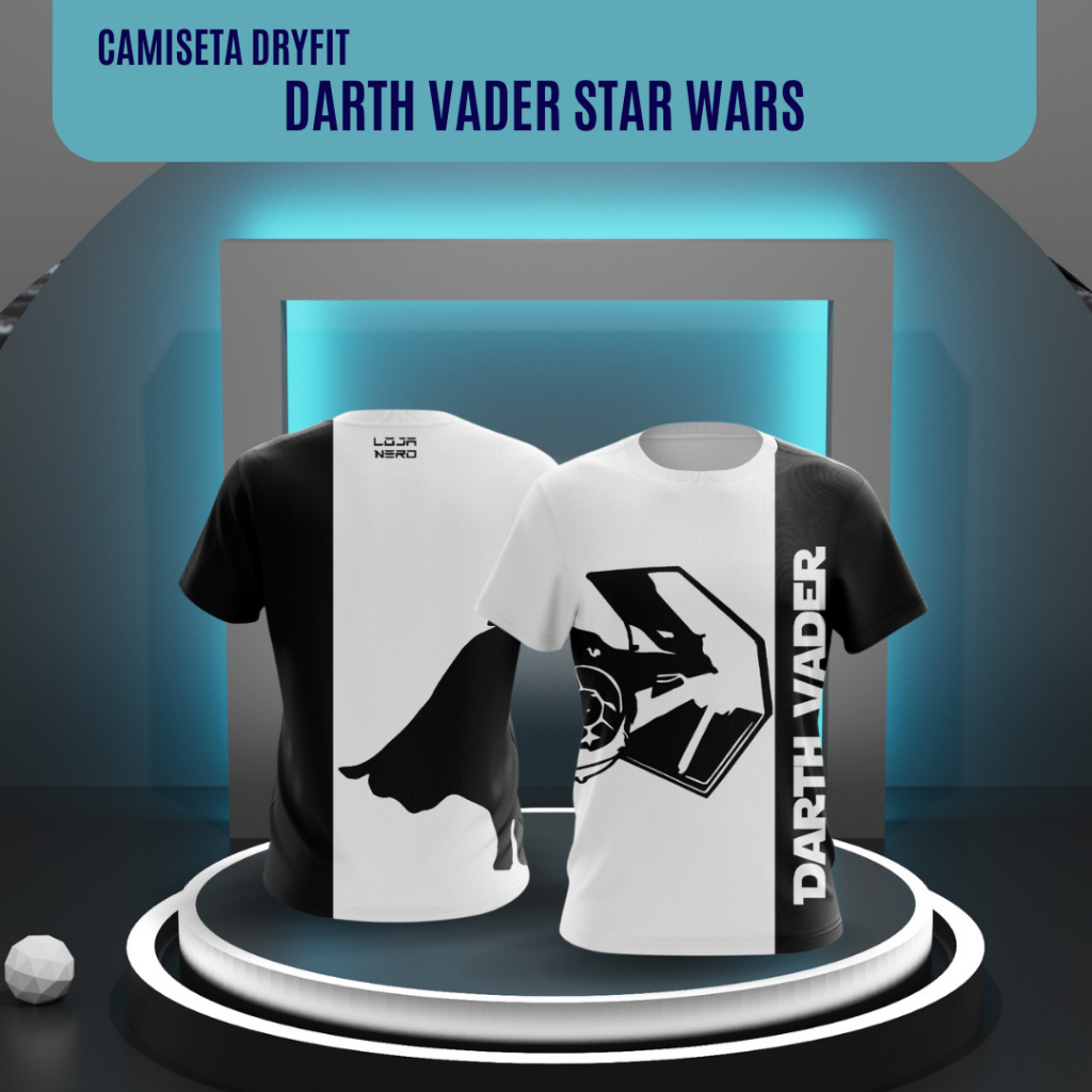 Camiseta Dry Fit Darth Vader Star Wars