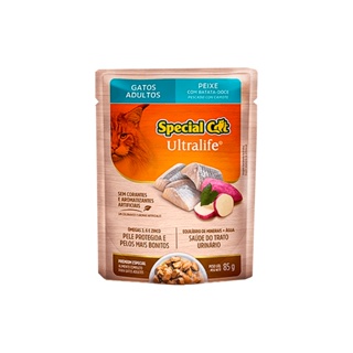 Racao Special Cat Sache Gatos Adultos Peixe 85g