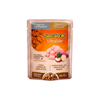 Racao Special Cat Sache Gatos Castrados Frango 85g
