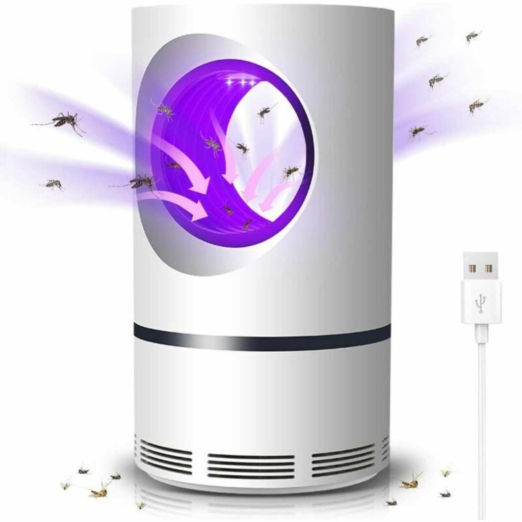 Mosquiteiro Elétrico USB LED Repelente Armadilha Mata Mosquito Moscas Luminária Killer