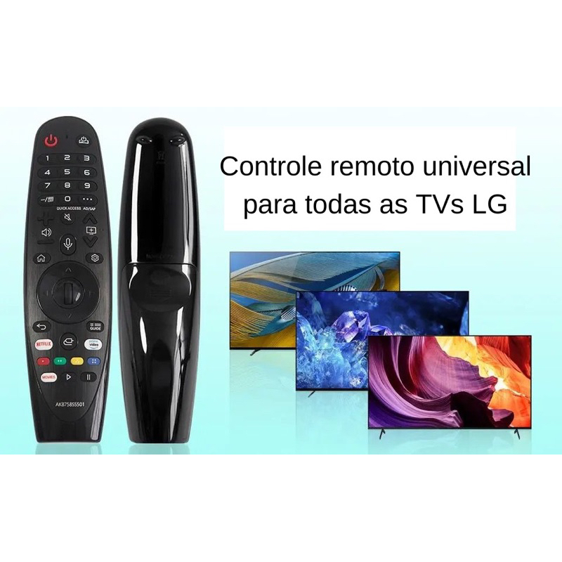 Controle remoto Smart Magic compatível TV LG | Shopee Brasil