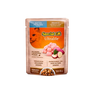 Racao Special Cat Sache Gatos Filhotes Frango 85g