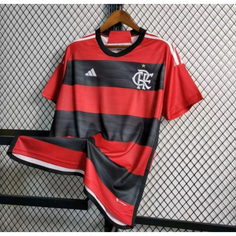 Camisa Do Flamengo Vermelha Listrada 2023 Tailandesa - Edição Limitada ...