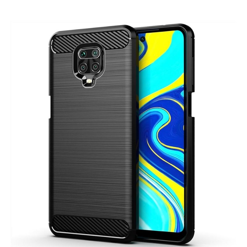 Capa Capinha Para Xiaomi Redmi Note 9S / Note 9 Pro Anti Impacto Fibra D carbon