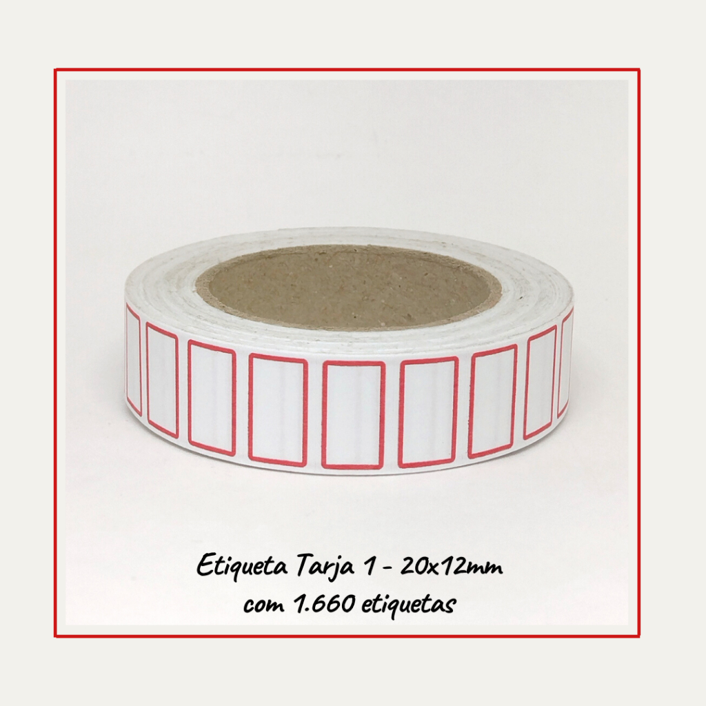 Etiqueta Para Preço Tarja 1 20x12- 1.660 unidades