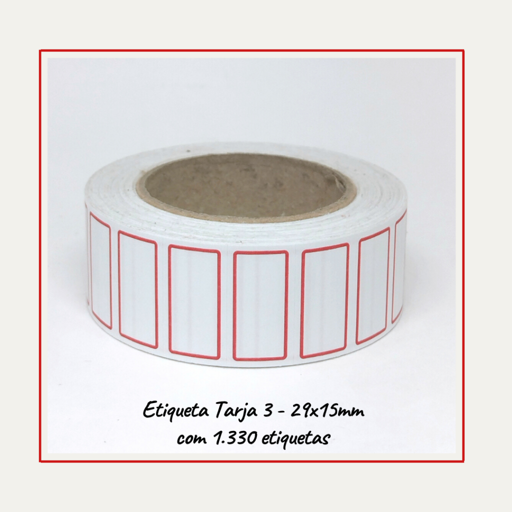 Etiqueta Para Preço Tarja 3 29x15- 1330 unidades