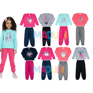 Conjunto De Menina Infantil De Frio Moda Juvenil Agasalho Inverno