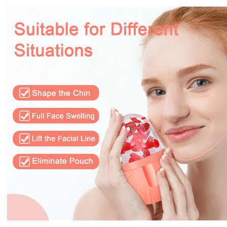 Rolo massageador em silicone - molde de gelo - skin care