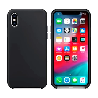 Capa Capinha Protetora Slim Ainope Silicone Case para iPhone X - PRETO