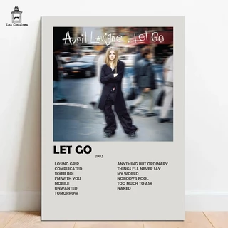Quadro Placa Decorativa Avril Lavigne Let Go em MDF 28x20cm