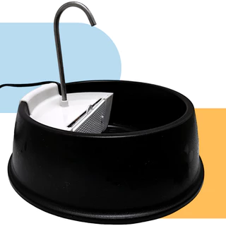 Fonte Bebedouro Para Gatos E Cães Pets Bebedouro Automático Filtrado Com Carvão Ativado Variação Nas Cores Preto e Vermelho