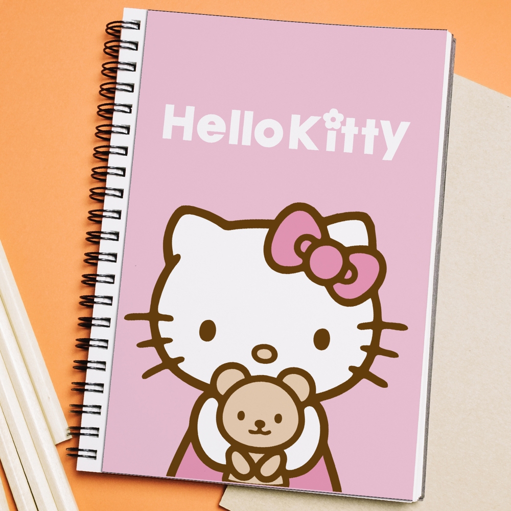 Adesivo para Capa de Caderno Hello Kitty (16x24cm) Capa Decorativa ...