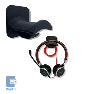 Suporte De Parede Fone Headset Headphone Com Gancho Para Cabo