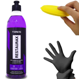 Revitalizador De Plasticos Automotivos Proteção E Brilho Restaurax Vonixx 500ml - Para-choques Painéis Formula Avançada em Oferta na Shopee