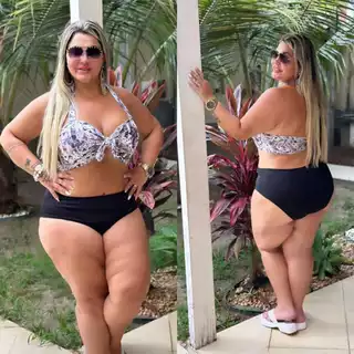 biquini plus size conjunto com bojo e forrado