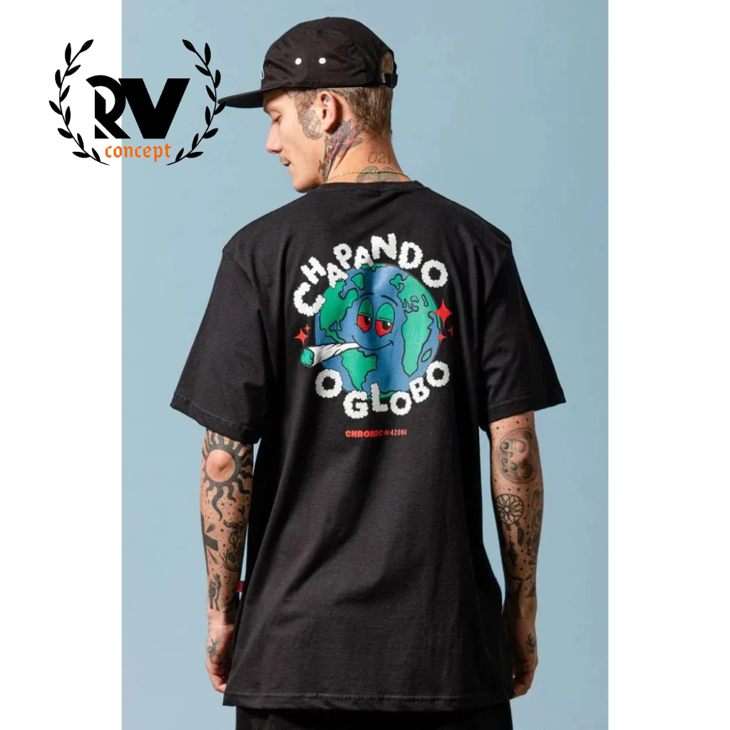 Camiseta Chronic Chapando o Globo Edição Limitada 2024 100% Algodão Estampada - Envio Imediato - Loja RV Concept