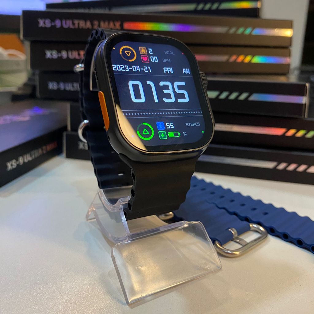 Smartwatch Xs9 Ultra 2 Max Masculino 49mm c/ 2 Pulseiras Jogos Gps Tracker