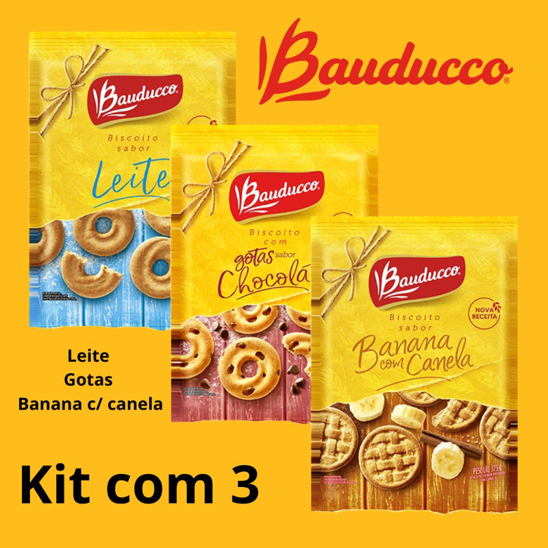 Biscoito Leite Bauducco 335g : : Alimentos e Bebidas