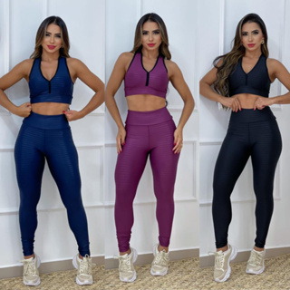 Roupa De Academia Feminina Conjunto Fitness Confortável Premium