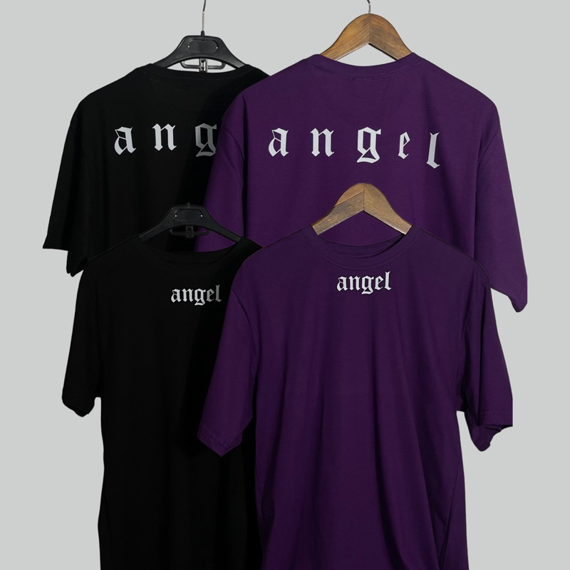 Camiseta Roxa Angel Unissex Algodão