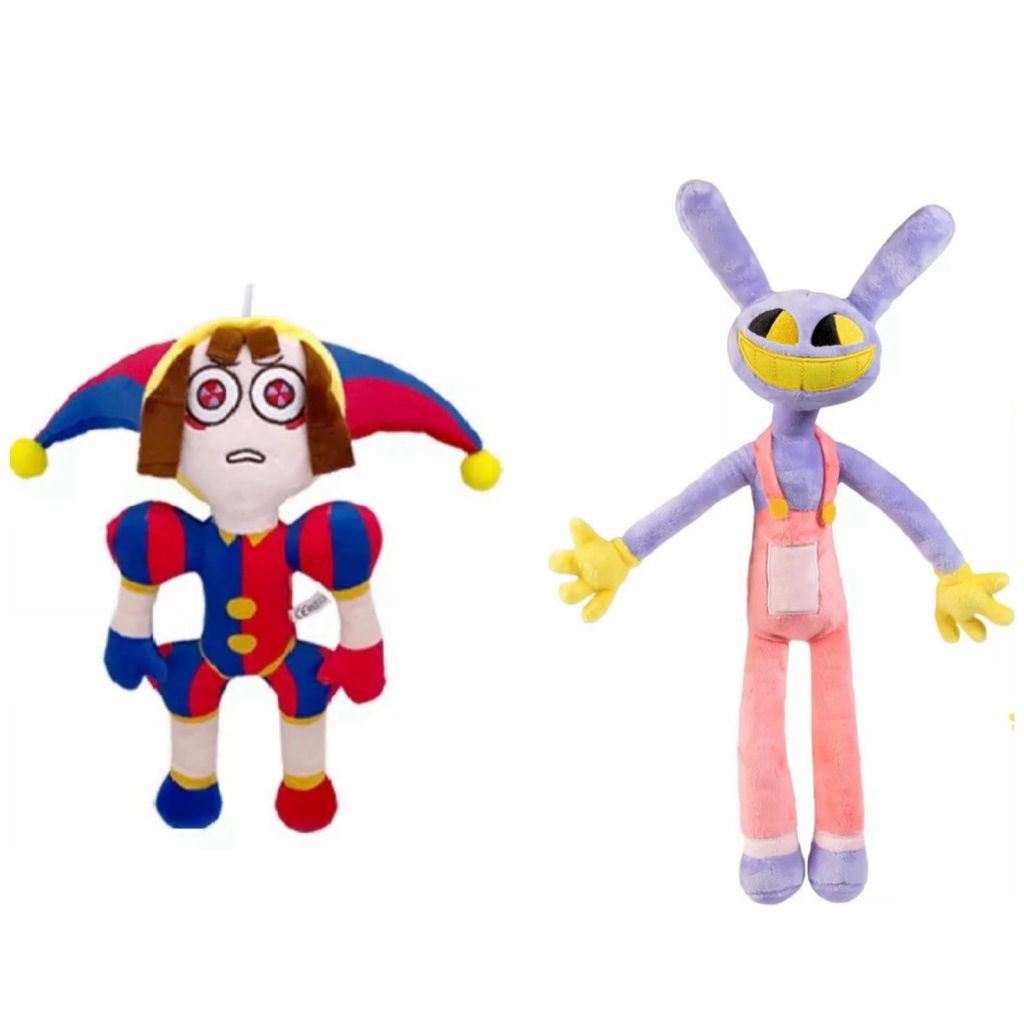 Peluche Jax The Digital Circus 40cm - 100% Coton - Sans Marque - âge 8-11 Ans - Neuf - Fan Série Animation