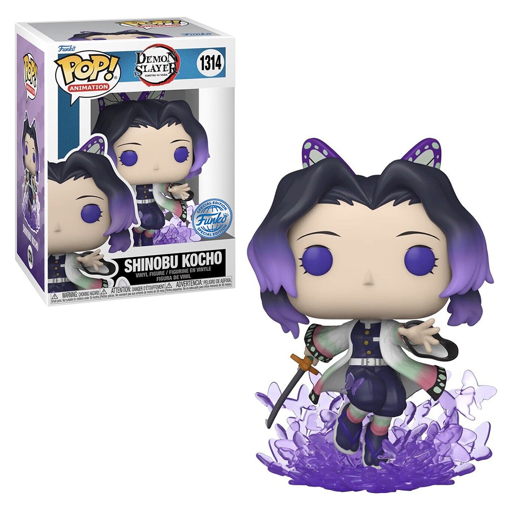 FUNKO POP ANIMATION DEMON SLAYER: KIMETSU NO YAIBA EXCLUSIVE - SHINOBU  KOCHO 1314 NOVO ORIGINAL