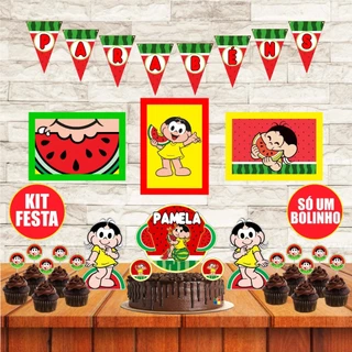 Festa Em Casa Magali Turma da Mônica Kit Decorativo