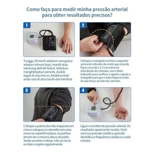 Aparelho Medidor De Pressão Arterial De Braço Digital Inteligente-XHL HOME — foto 5 — Achou Levou Brasil