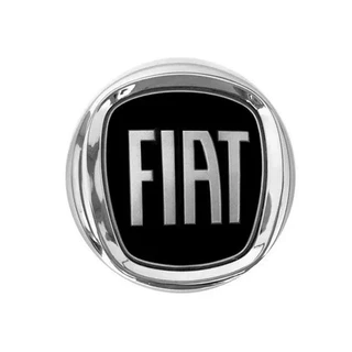 Emblema Fiat Preto 110mm Grade Argo Cronos Ducato Acessório