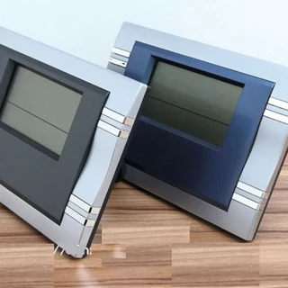 Relógio 19,5x14 Digital De Plástico Pilha Com Suporte Para Mesa Prático De Cristal E Útil Com Visor em Oferta na Shopee