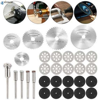 Kit 30 Peças Mini Acessórios Rotativo Circular Para Dremel Micro Retifica, Disco De Corte Abrasivo Resina Epóxi Madeira Artesanato