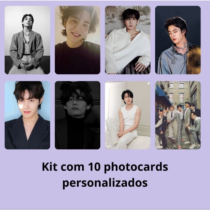 Photocards BTS personalizados. | Shopee Brasil