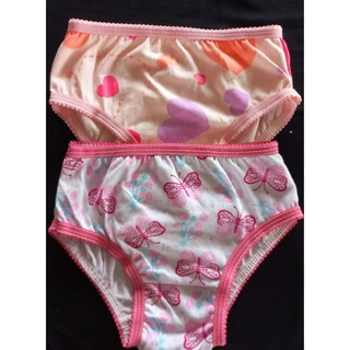 kit com 10 calcinhas sortidas infantil de algodão lisa e estampada