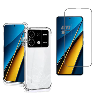 Kit Capa Anti Impacto e Película De Vidro Para Xiaomi Poco X6
